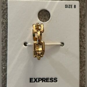 Express gold chain ring size 8 #39